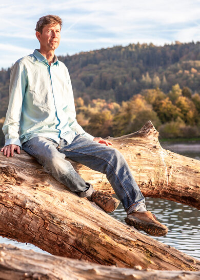 Rolf Doppenberg pflegt regelmäßig Zen-Rituale.