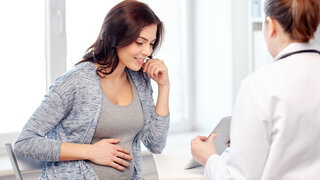 Schwangere beim Arzt
