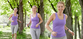 Redakteurin Julia Schulters beim joggen