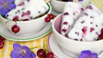 Joghurt-Johannisbeereis