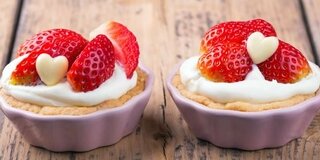 Muffins mit Erdbeeren