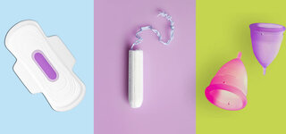 Damenbinde Tampon Menstruationstassen