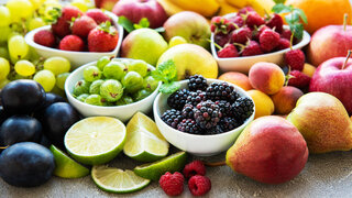 In Obst ist Fruktose enthalten.