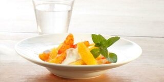 Orangensalat mit Joghurt