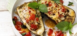 Gefüllte Aubergine