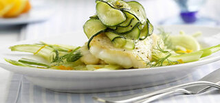Kabeljau mit Orangen-Fenchel-Kartoffeln