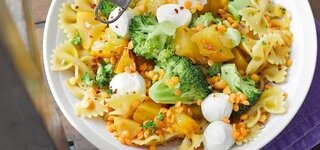 Brokkoli-Linsen-Pasta