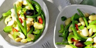 Bohnen-Salat mit Minze