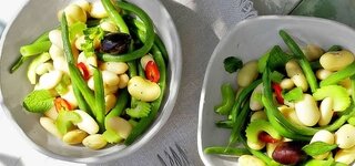 Bohnen-Salat mit Minze