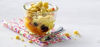 Apfel-Cranberry-Crumble