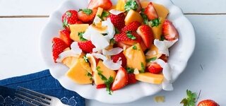 Erdbeer-Melonen-Salat