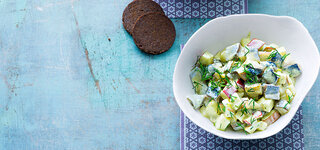 Herings-Salat mit Estragon-Remoulade