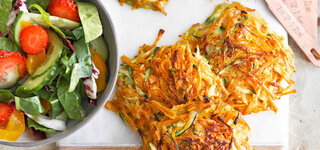 Halloumi-Rösti mit Frühlingssalat