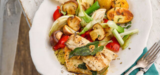Zanderfilet mit Antipasti-Gemüse