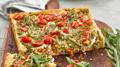 Tomaten-Bohnen-Tarte