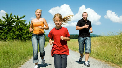 Joggen als Familiensport 