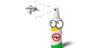 Anti-Mücken Sprays versprühen einen für die kleinen Blutsauger unangenehm riechenden Duft und halten diese somit fern.