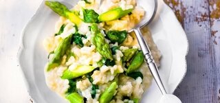 Grünes Spargel-Risotto