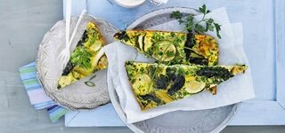 Grüne Gemüse-Frittata mit Erbsen