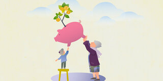 Tagesgeldkonto, Festgeld, ETFs: Wer Geld für die Enkel zurücklegen möchte, hat viele Möglichkeiten. 