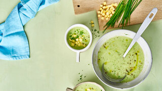 Kartoffel-Käse-Samtsuppe.