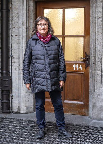 Diana Hipp bietet Führungen durch Münchens öffentliche Toiletten an.