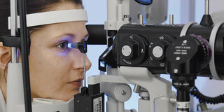 Messung des Augeninnendrucks 