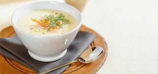 Lachscremesuppe mit Dill