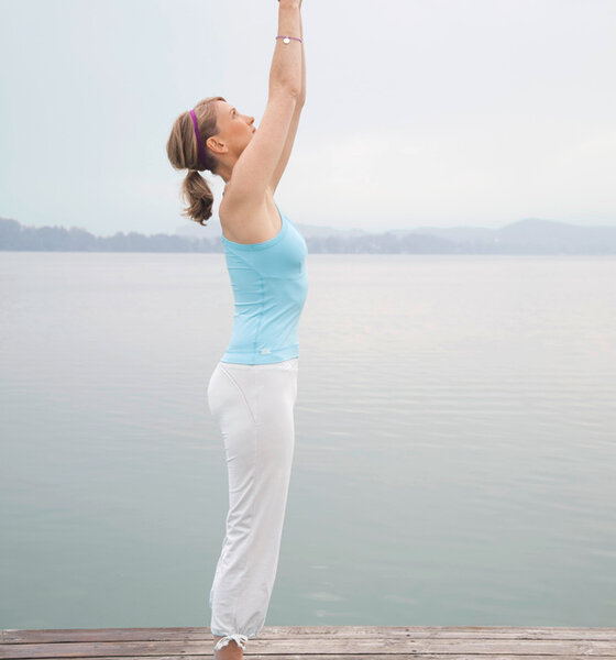 Yogastellung einatmen