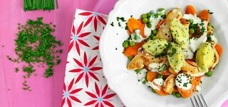 Hähnchen-Ragout mit Quark-Klößchen