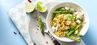 Spargel-Quinoa-Pfanne