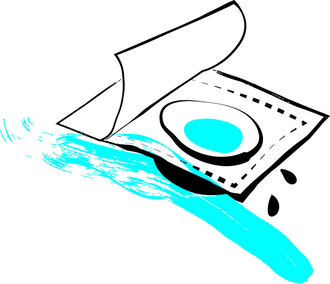 Illustration Kontaktlinse in derVerpackung
