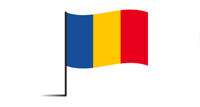 Illustration Flagge Rumänien