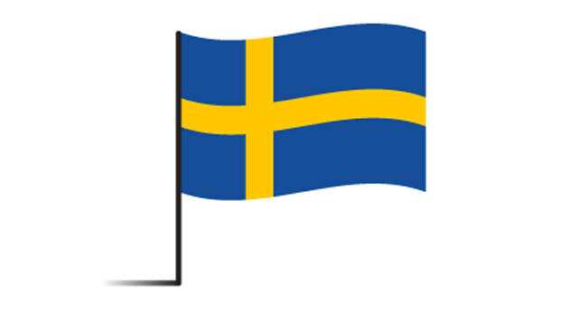 Illustration Flagge Schweden
