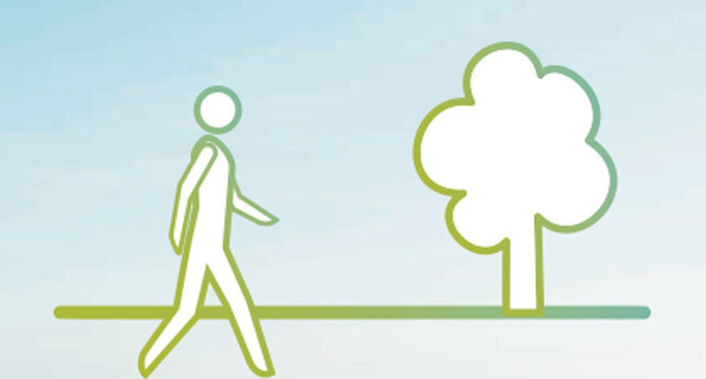 Infografik: Spaziergang, mehr Bewegung an der frischen Luft