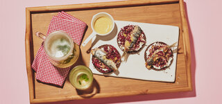 Vollkornbrot-Sardinen-Radicchio