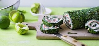Lachs-Spinat-Röllchen mit Limette