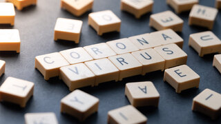 Corona Virus COVID19 ABC Letter Buchstaben Spiel Zusammensetzen Zusammenfügen 