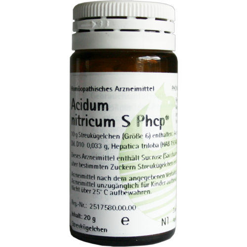 Verpackungsbild(Packshot) von ACIDUM NITRICUM S Phcp Globuli