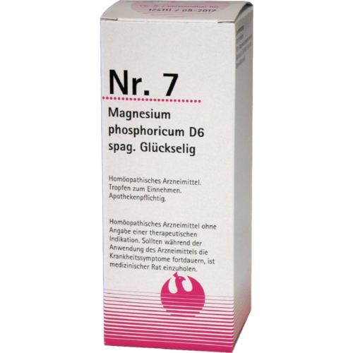 Verpackungsbild(Packshot) von NR.7 Magnesium phosphoricum D 6 spag.Glückselig