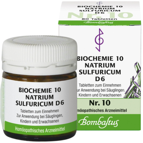 Verpackungsbild(Packshot) von BIOCHEMIE 10 Natrium sulfuricum D 6 Tabletten