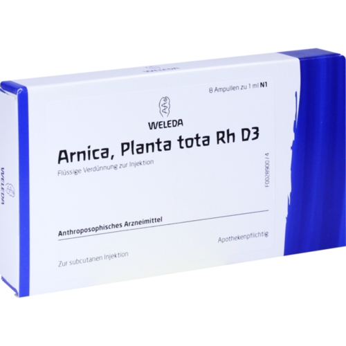 Verpackungsbild(Packshot) von ARNICA PLANTA tota Rh D 3 Ampullen