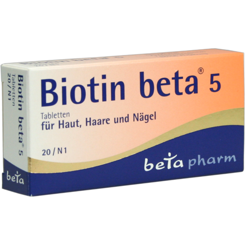 Verpackungsbild(Packshot) von BIOTIN BETA 5 Tabletten