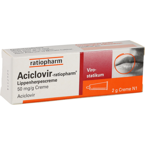 Verpackungsbild(Packshot) von ACICLOVIR-ratiopharm Lippenherpescreme
