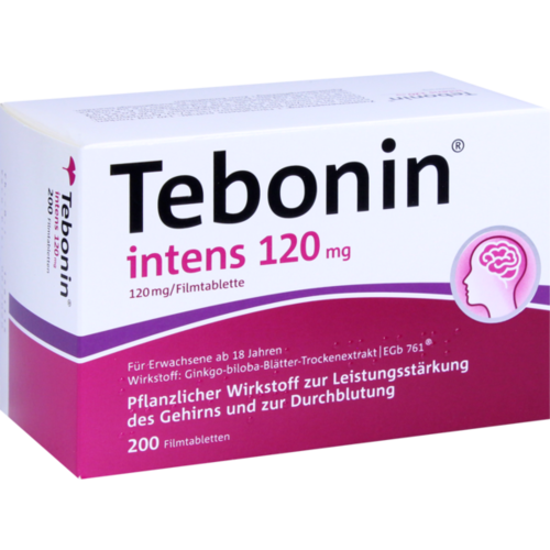Verpackungsbild(Packshot) von TEBONIN intens 120 mg Filmtabletten