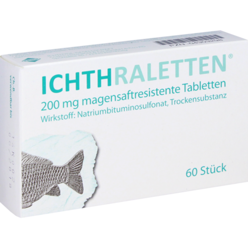 Verpackungsbild(Packshot) von ICHTHRALETTEN magensaftresistente Tabletten
