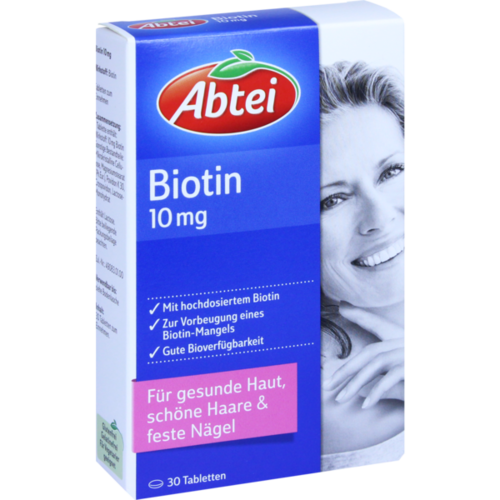 Verpackungsbild(Packshot) von ABTEI Biotin 10 mg Tabletten