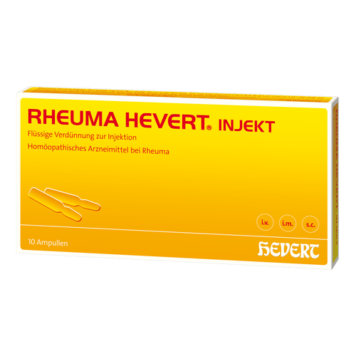 Verpackungsbild(Packshot) von RHEUMA HEVERT injekt Ampullen