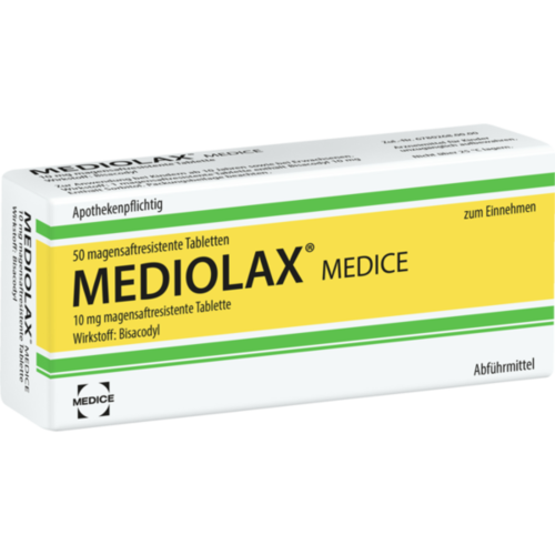 Verpackungsbild(Packshot) von MEDIOLAX Medice magensaftresistente Tabletten