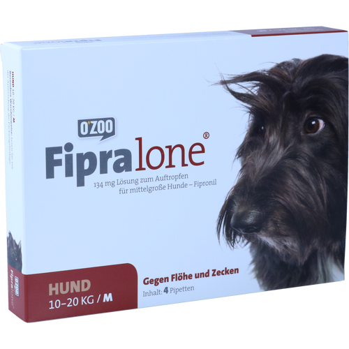 Verpackungsbild(Packshot) von FIPRALONE 134 mg Lsg.z.Auftropf.f.mittelgro.Hunde